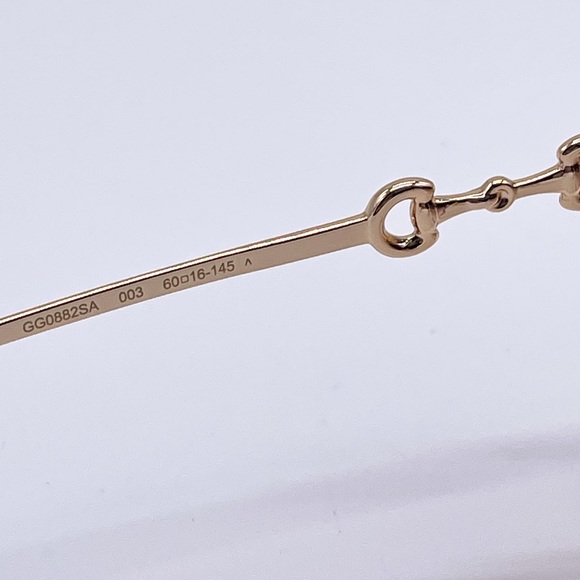 NEW GUCCI GG0882SA 003 NEW GUCCI OVERSIZED ROUNDED SQUARE SUNGLASSES GG0882S - Picture 11 of 14